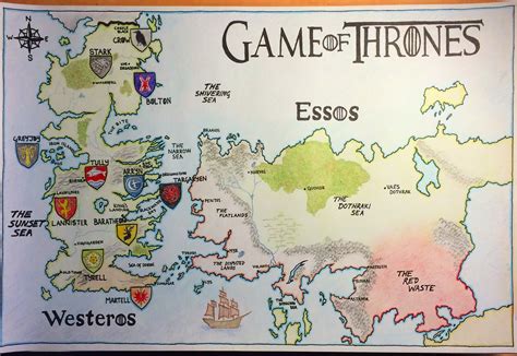 Interactive Game of Thrones Map of Westeros, Essos and .